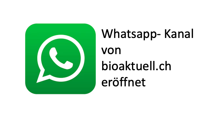 Whatsapp-Kanal von bioaktuell.ch